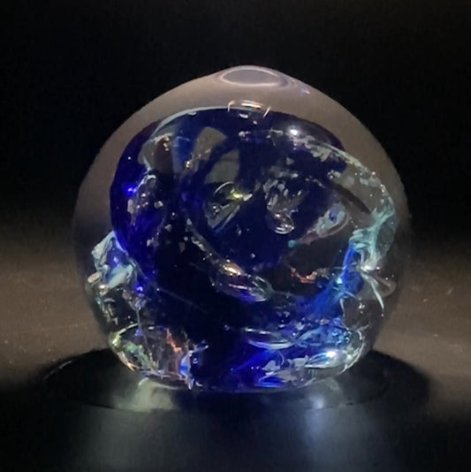 Blue Paperweight Chaos