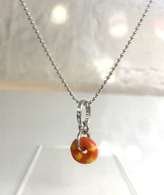Mackay and Pearson Bead Pendant Orange