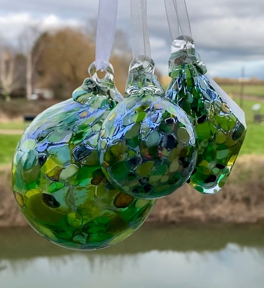 Carnival Baubles, 6 colours - SHAKSPEARE GLASS