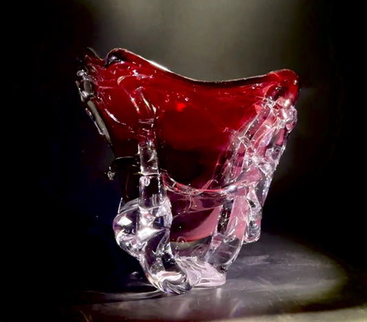 Icy Roots Dark Ruby Dish
