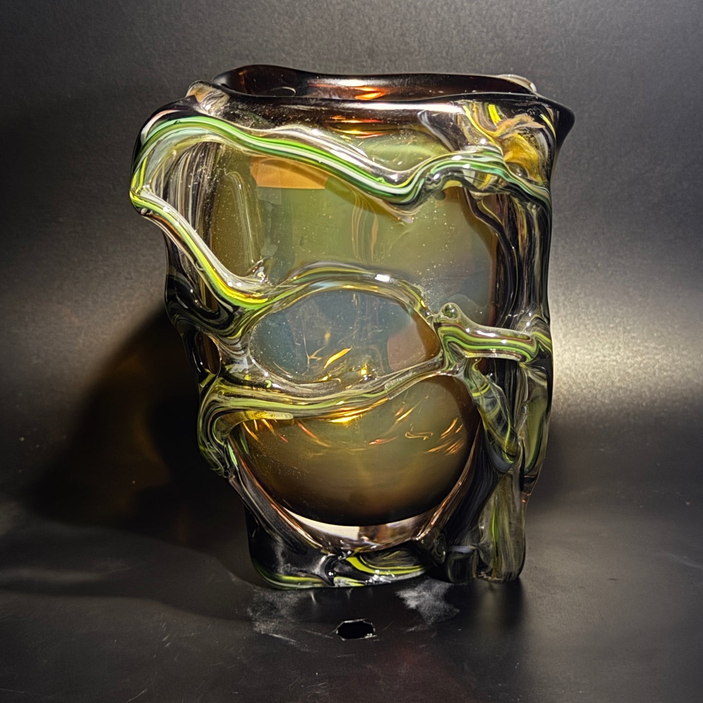 Roots Vase Gold Braun 16180