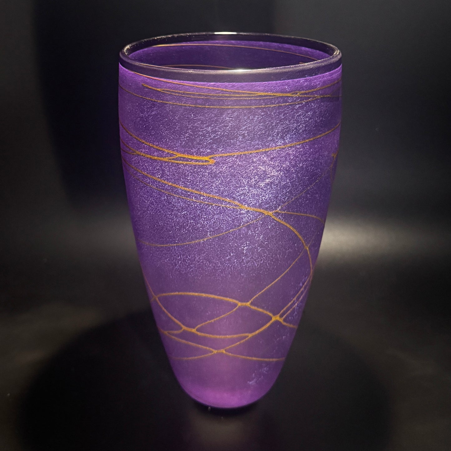 Random Trail Medium Purple Vase