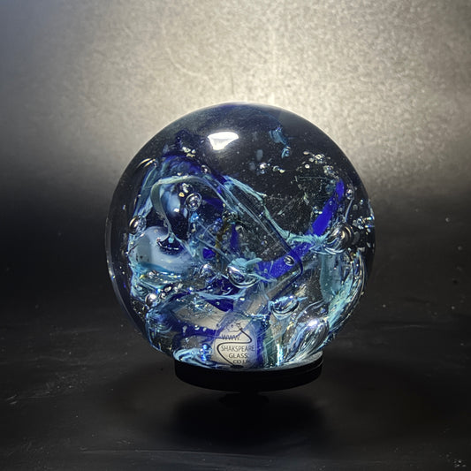 Blue Paperweight Chaos 10439