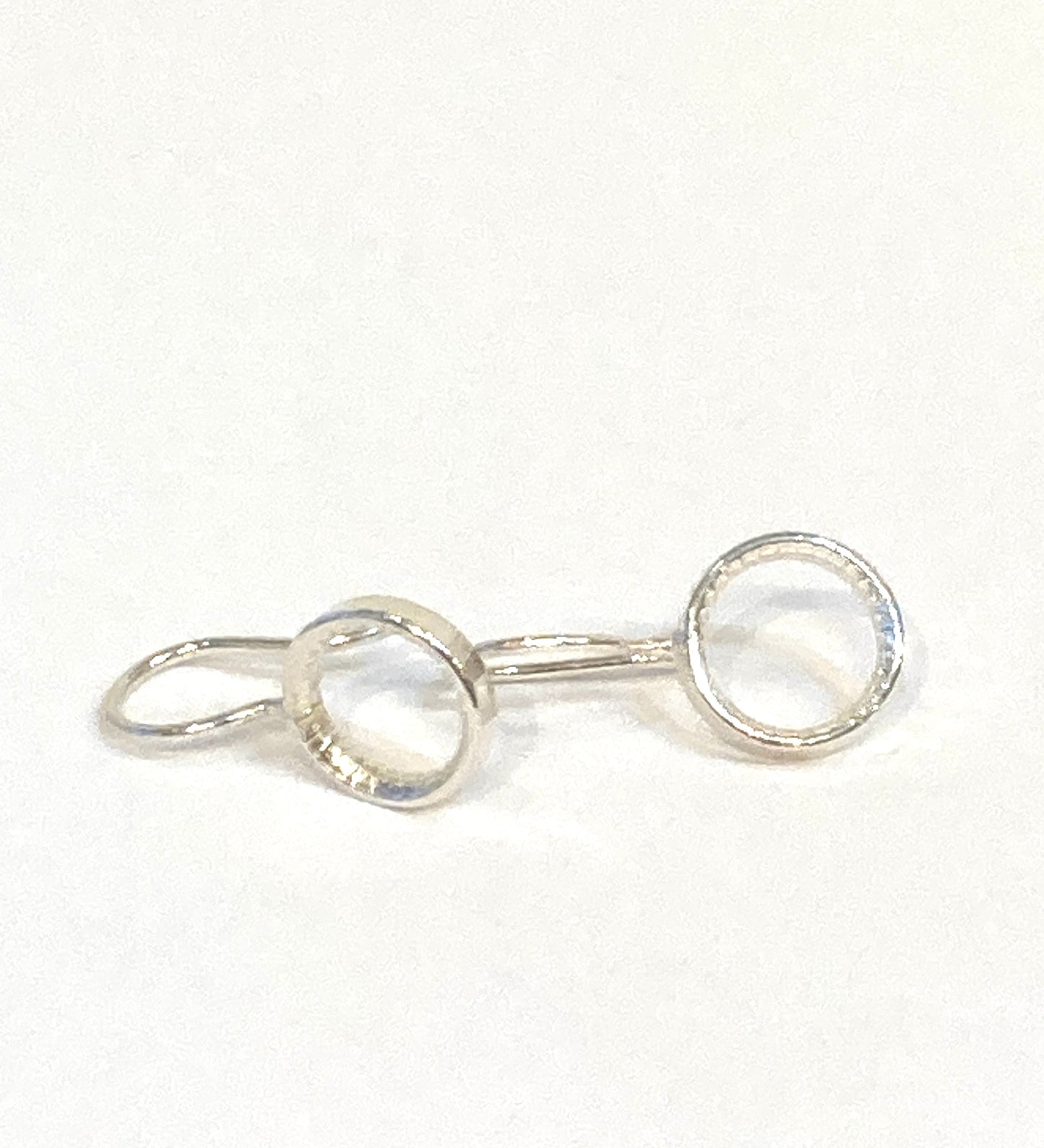 Mackay and Pearson Silver Hook earrings