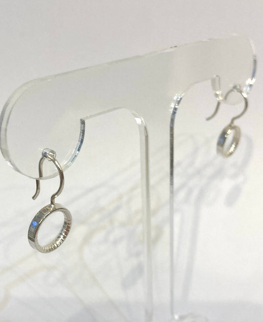 Mackay and Pearson Silver Hook earrings
