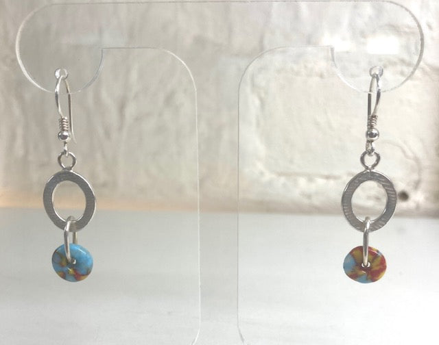 Mackay and Pearson Silver Bead Earrings