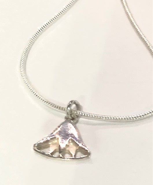 Julia Thompson Silver Lotus Charm Pendant