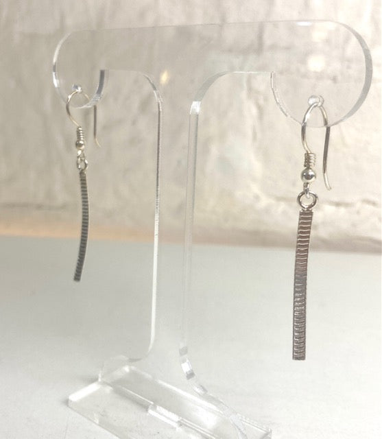 Mackay and Pearson Silver Drop Earrings