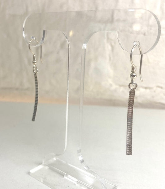Mackay and Pearson Silver Drop Earrings