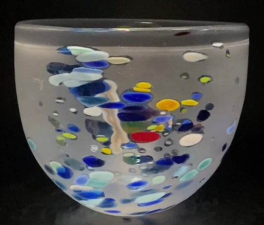 Seagrass Heavy Bowl Blue - SHAKSPEARE GLASS