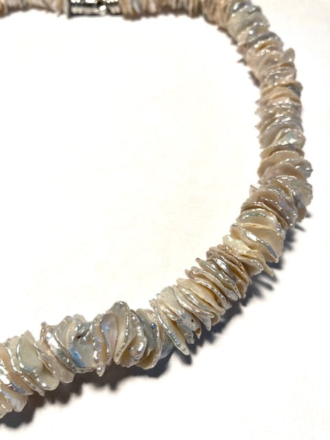 Holly Webb Silver Abalone Shell Necklace