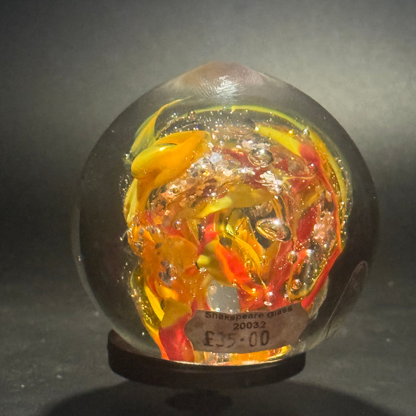 Chaos Orange Paperweight 20032
