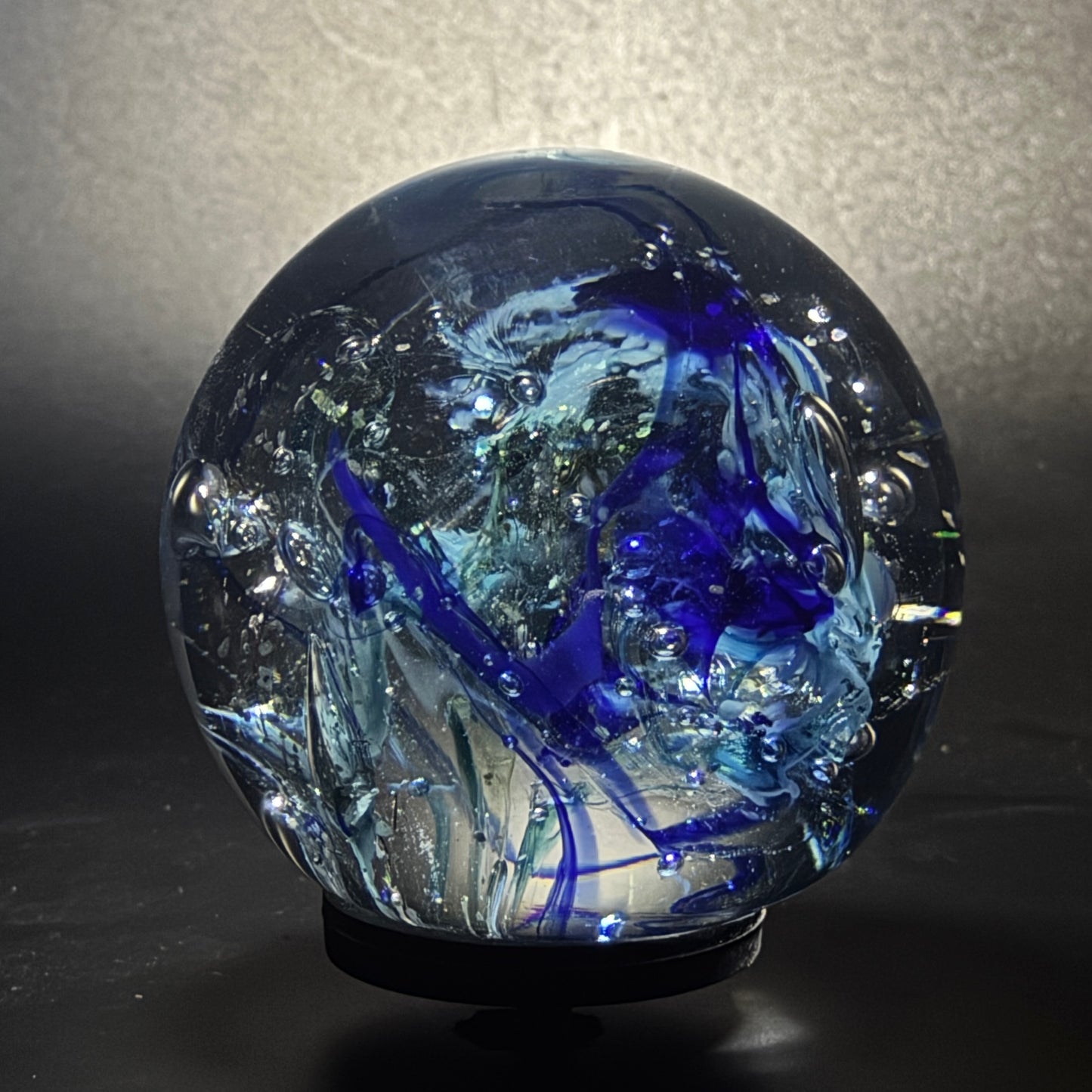 Blue Paperweight Chaos 10439