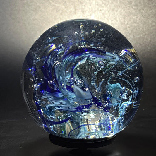 Blue Paperweight Chaos 10439