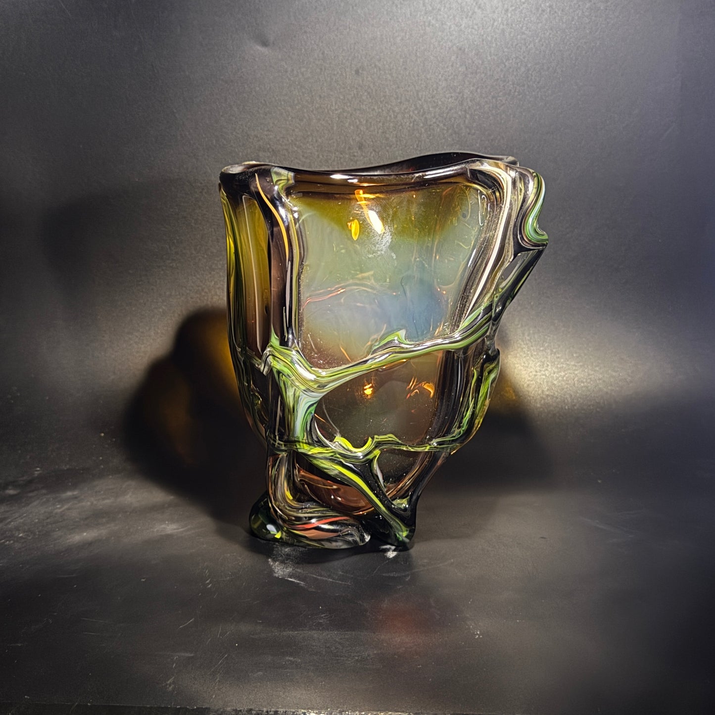 Roots Vase Gold Braun 16180