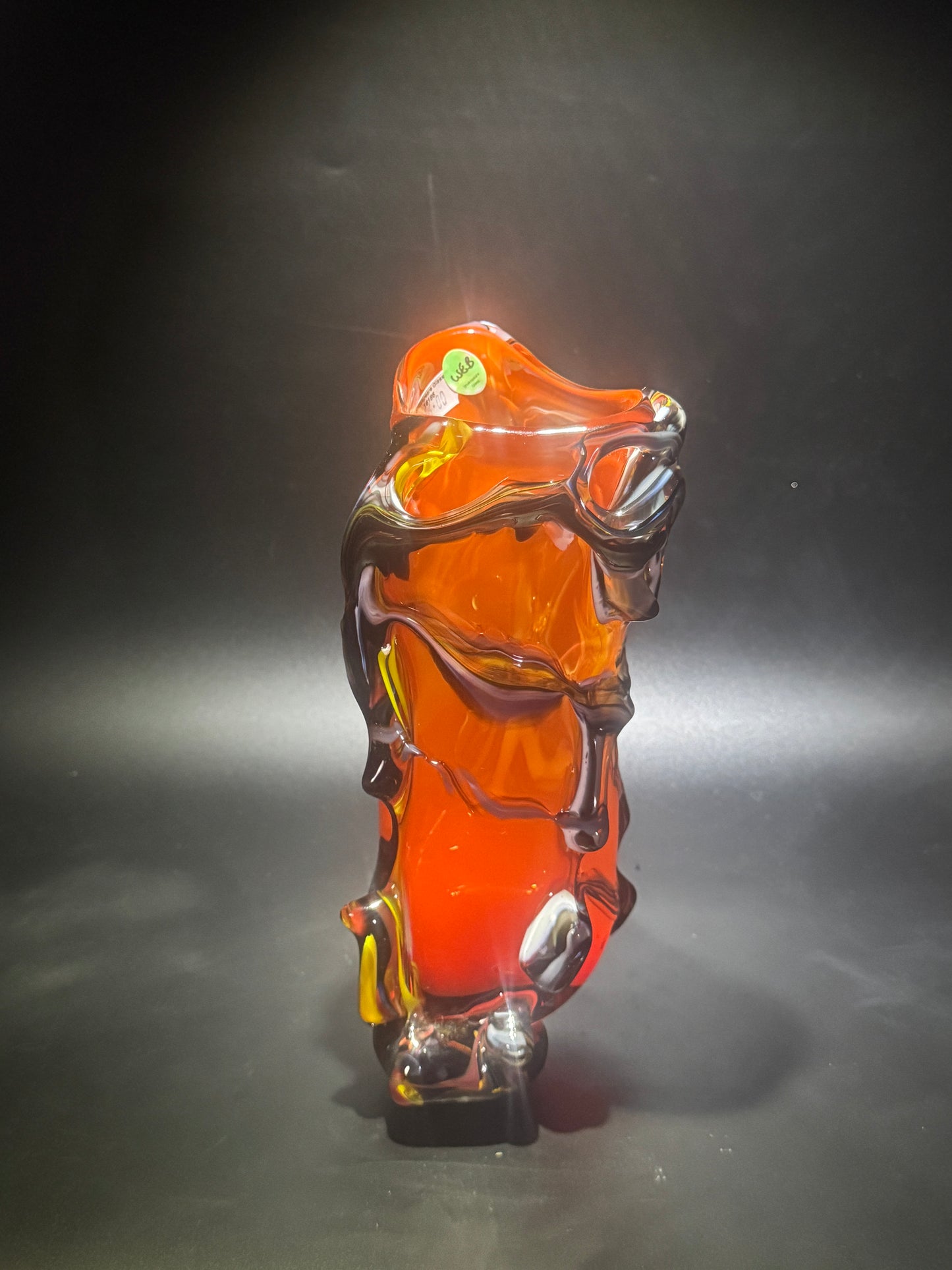 Roots Vase Orange Red 16185
