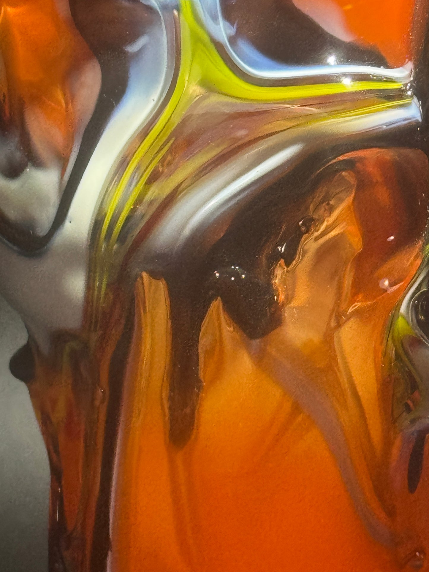 Roots Vase Orange Red 16185