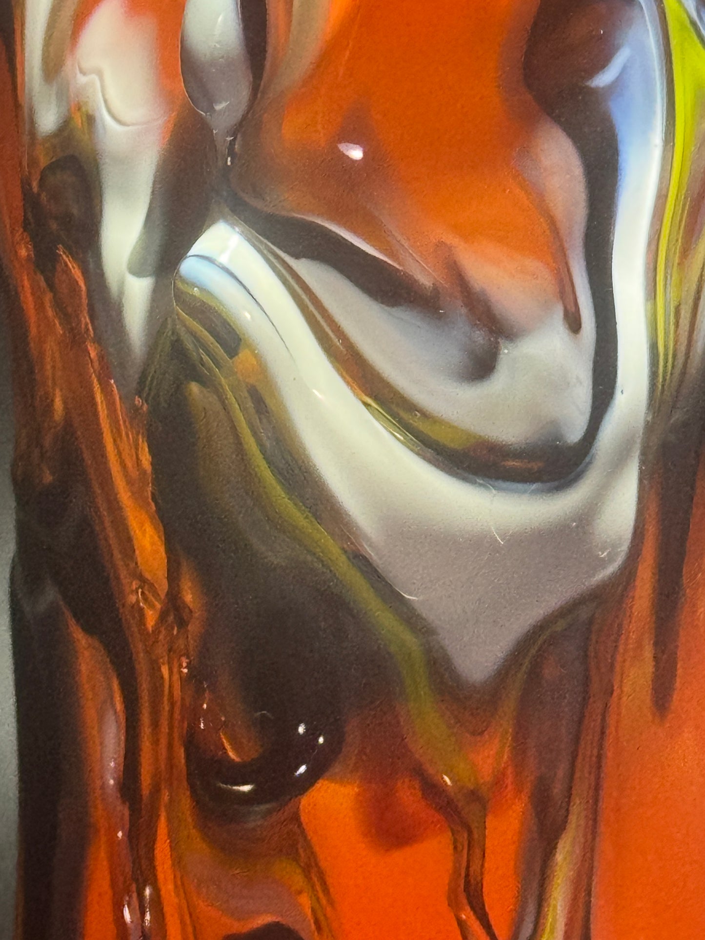 Roots Vase Orange Red 16185