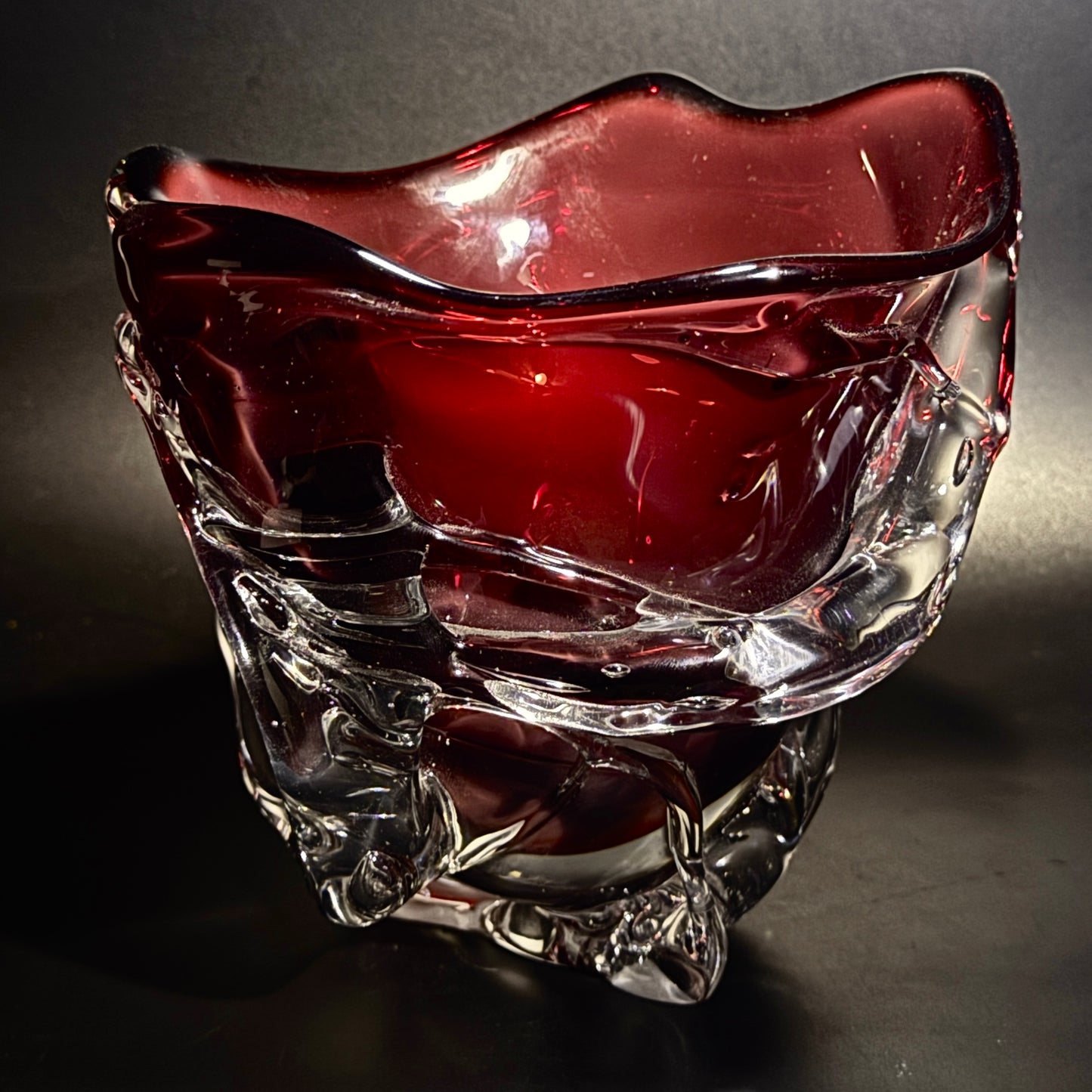 Icy Roots Dark Ruby Dish