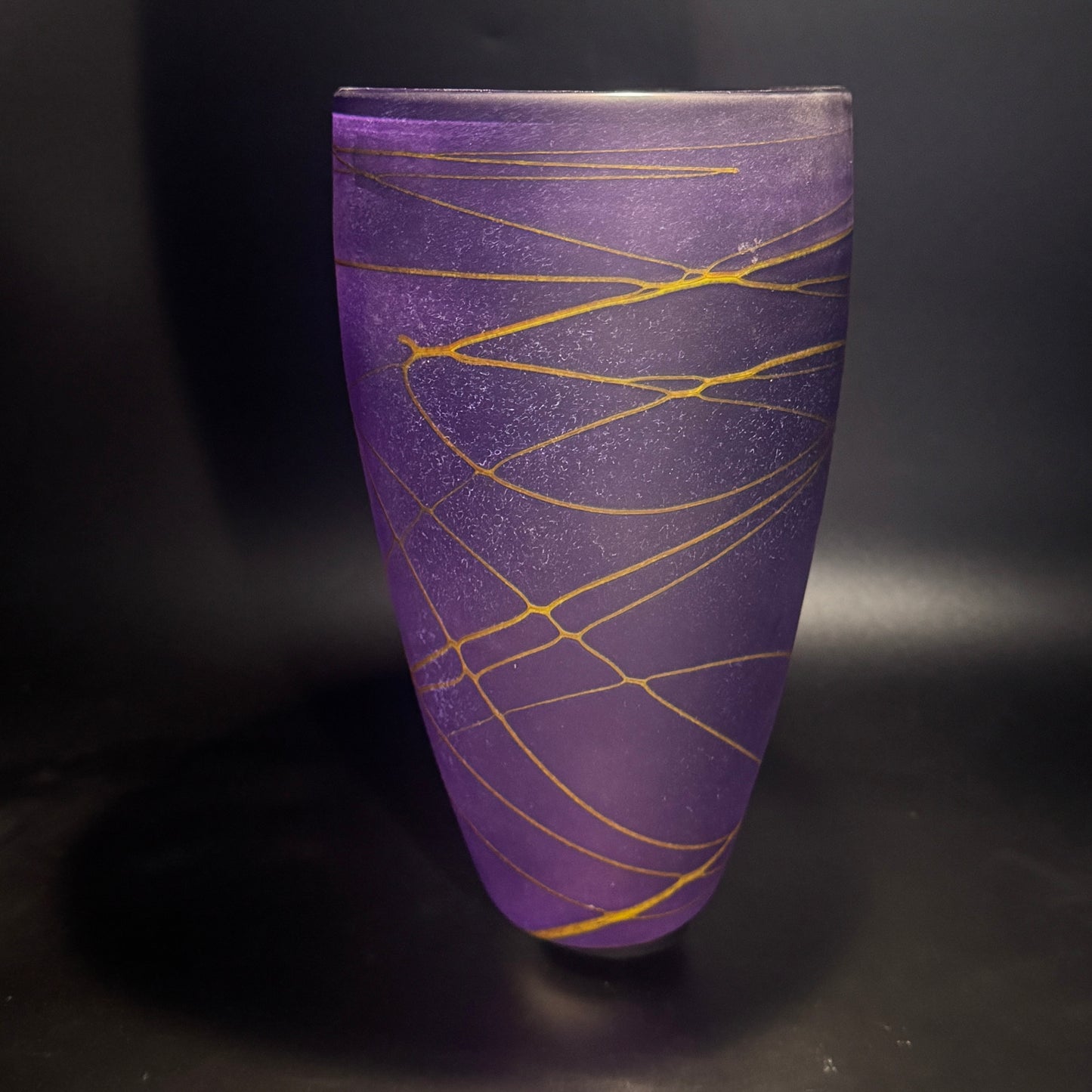 Random Trail Medium Purple Vase