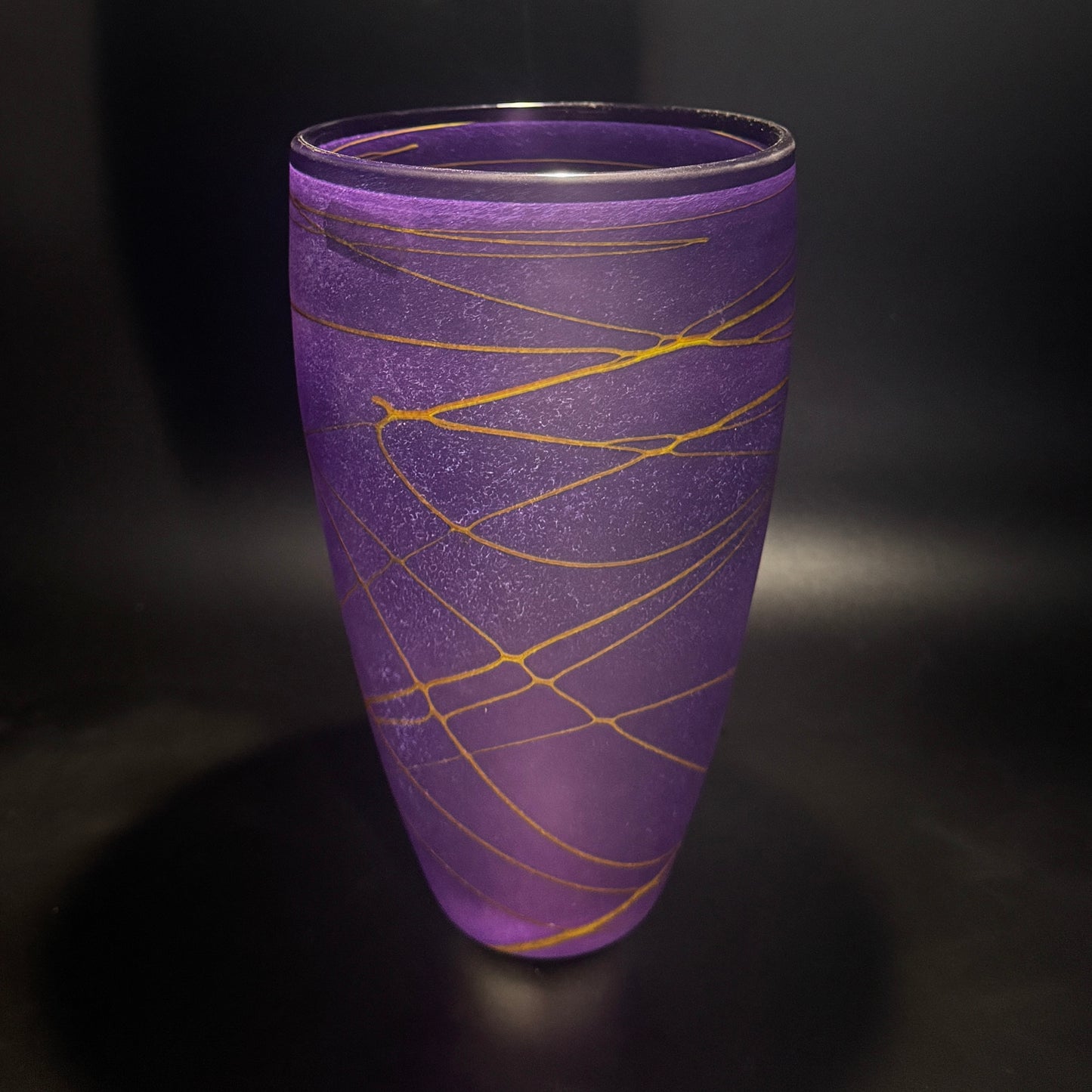 Random Trail Medium Purple Vase