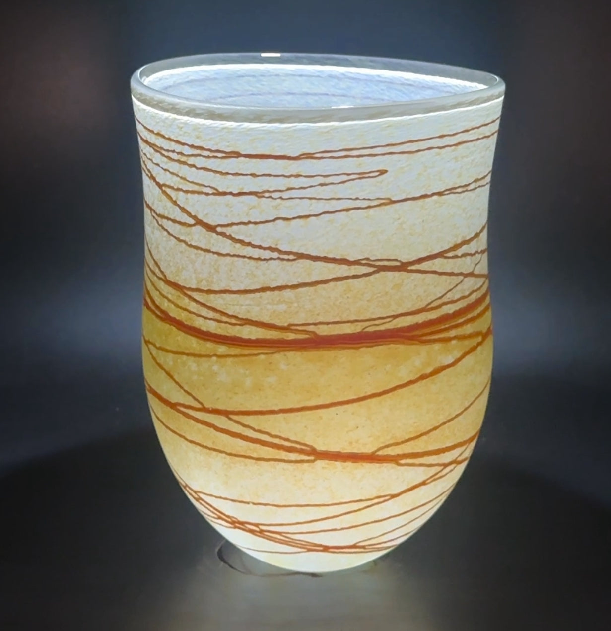 Random Trail Medium Open Vase | SHAKSPEARE GLAS – SHAKSPEARE GLASS