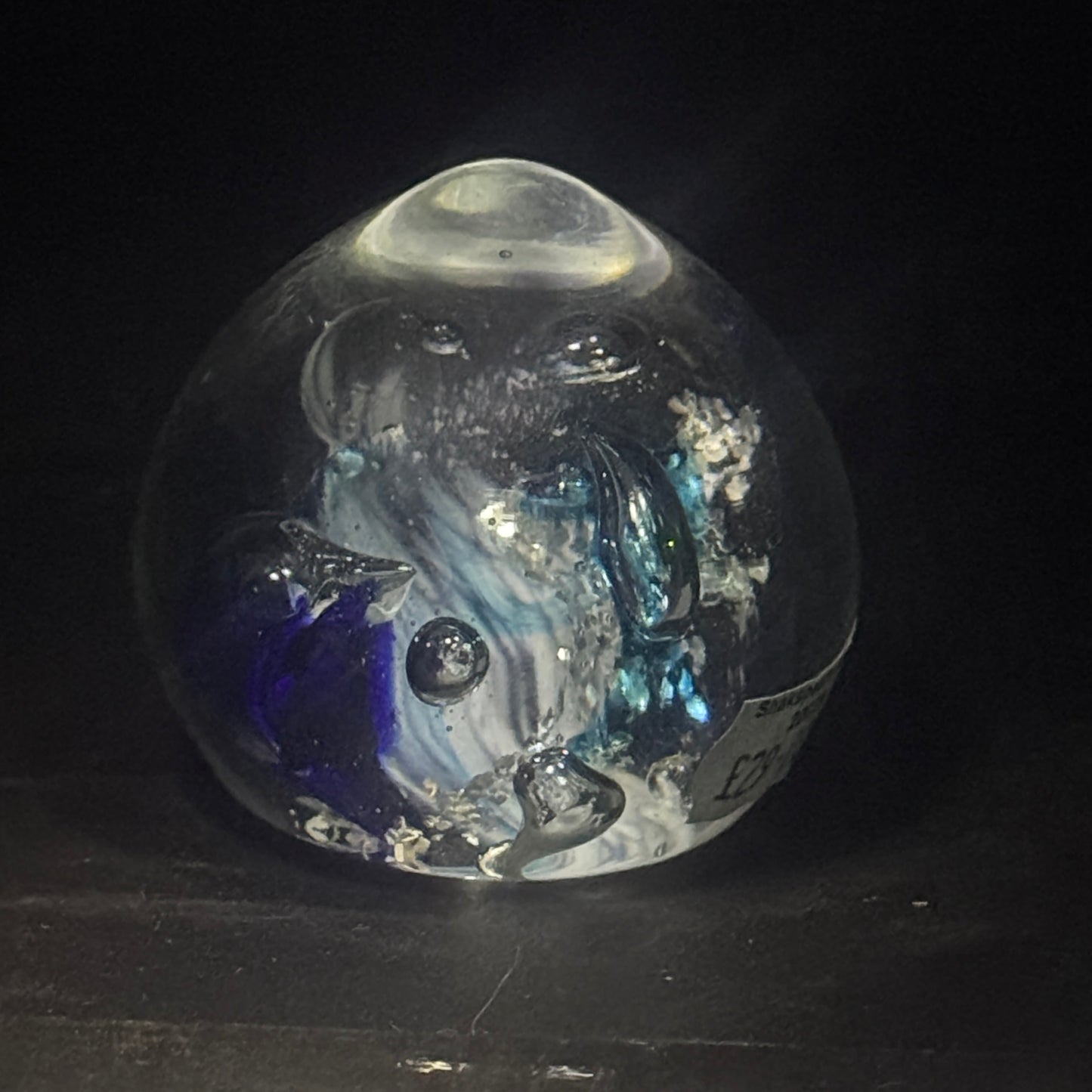 Blue/Aqua Paperweight Chaos 20025