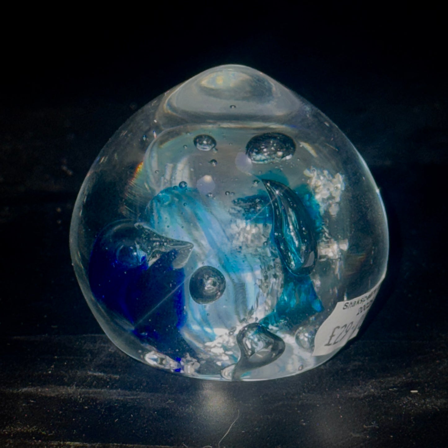 Blue/Aqua Paperweight Chaos 20025