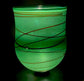 Random Trail Green Medium Open Vase