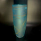 Random Trail Dark Aqua Medium Vase