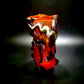 Roots Vase Orange Red 16185