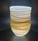 Random Trail Gold Medium Open Vase