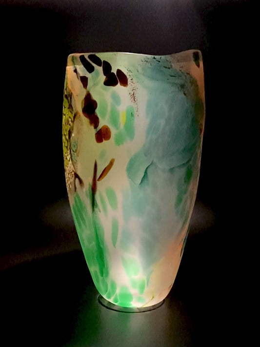 Bracken Green Vase # 1056