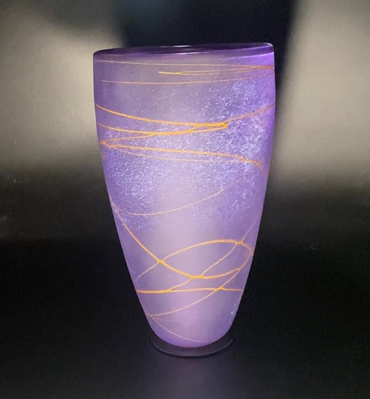 Random Trail Medium Purple Vase