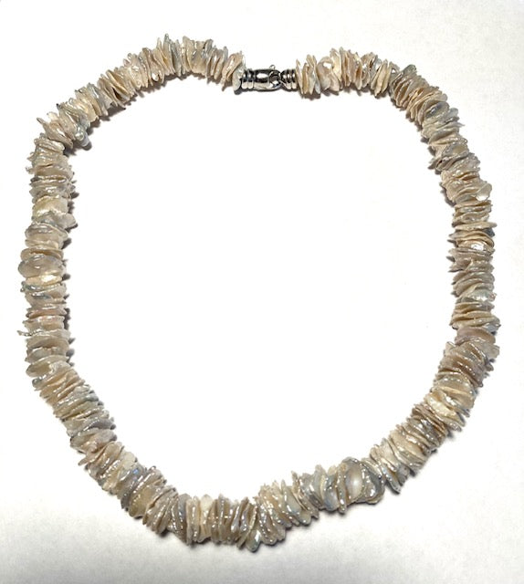 Holly Webb Silver Abalone Shell Necklace